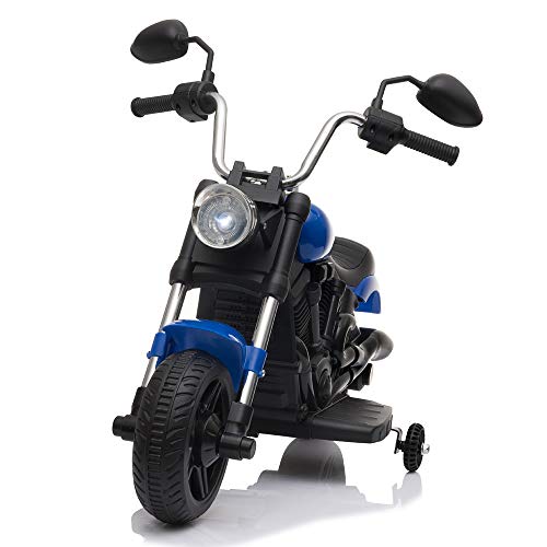 Best Prices! Waful Kids Ride On Electric Motorcycle Kids Ride On Cars with Training Wheels, 6V Batte...