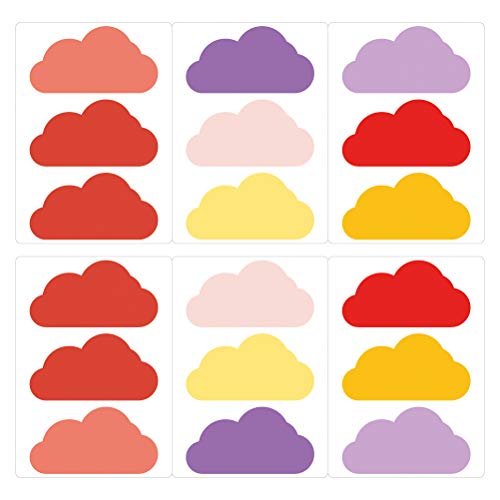 dekodino® Pegatina de pared nubarrones azafrán set de decoración