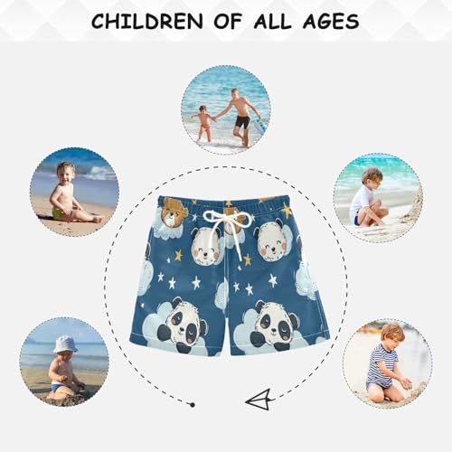 Bear Stars Boys Swim Trunks Toddler Beach Board Shorts Quick Dry Kids Swimwear Bathing Suits XL4