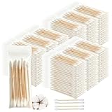 1200 Pcs (120 Packs of 10) Travel Size Cotton Swabs Individually Wrapped Cotton Swabs for Ears,Double Tipped Ear Swabs,Round Tip Ear Sticks,Travel Ear Cleaning Cotton Buds for Hotel Makeup Homeless