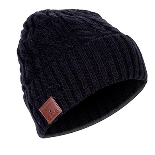 Phoenix Technologies PHBEANIEBTB Bonnet d'hiver avec écouteurs intégrés (Bluetooth, mains libres) Noir