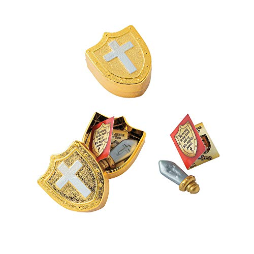 Armor of God Toy-Filled Plastic Easter Eggs - Party Supplies - 12 Pieces