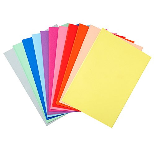 Exacompta 5 Packungen mit 250 Unterlagen, 22 x 31 cm, Super 60 Stück, 5 Farben
