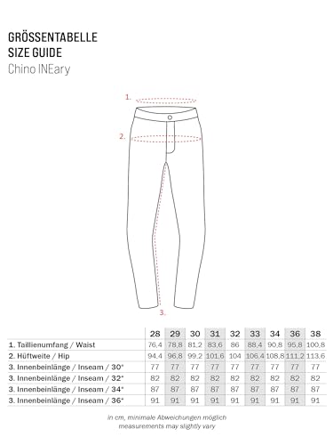 Indicode Herren Eary Chinohose Stretchhose | Chino Herrenhose Super Stretch Stoffhose Navy, 29/32