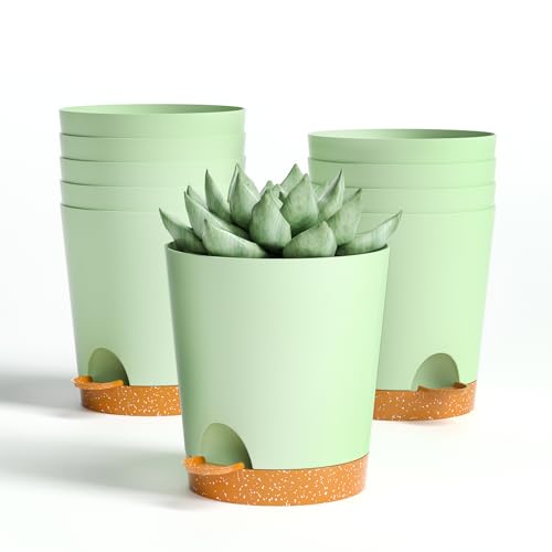 Lotyeter 4 inch Small Plant Pots for Outdoor Indoor Plants,