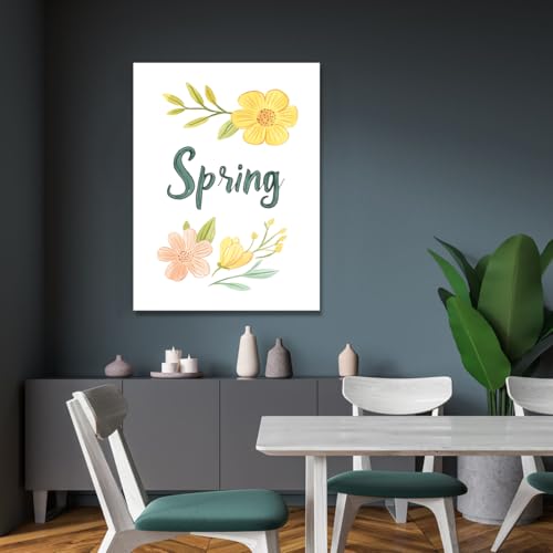Fresques en fleurs et affiches aquarelle pour décoration de salon moderne