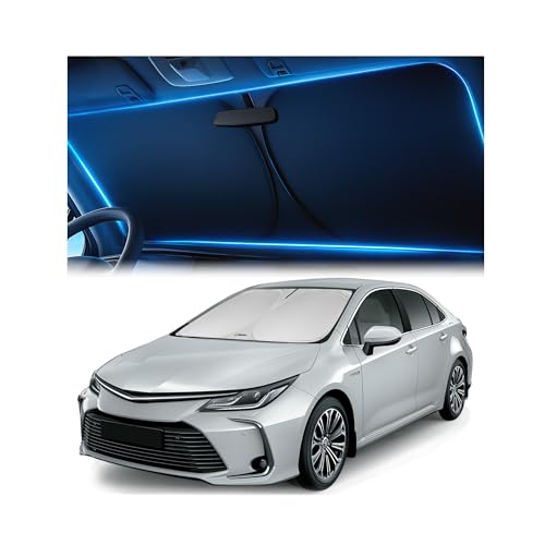 Windshield Sunshade for Toyota Corolla 2020 2021 2022 2023 2024 2025 2026 - Innovative No-Light-Pass...