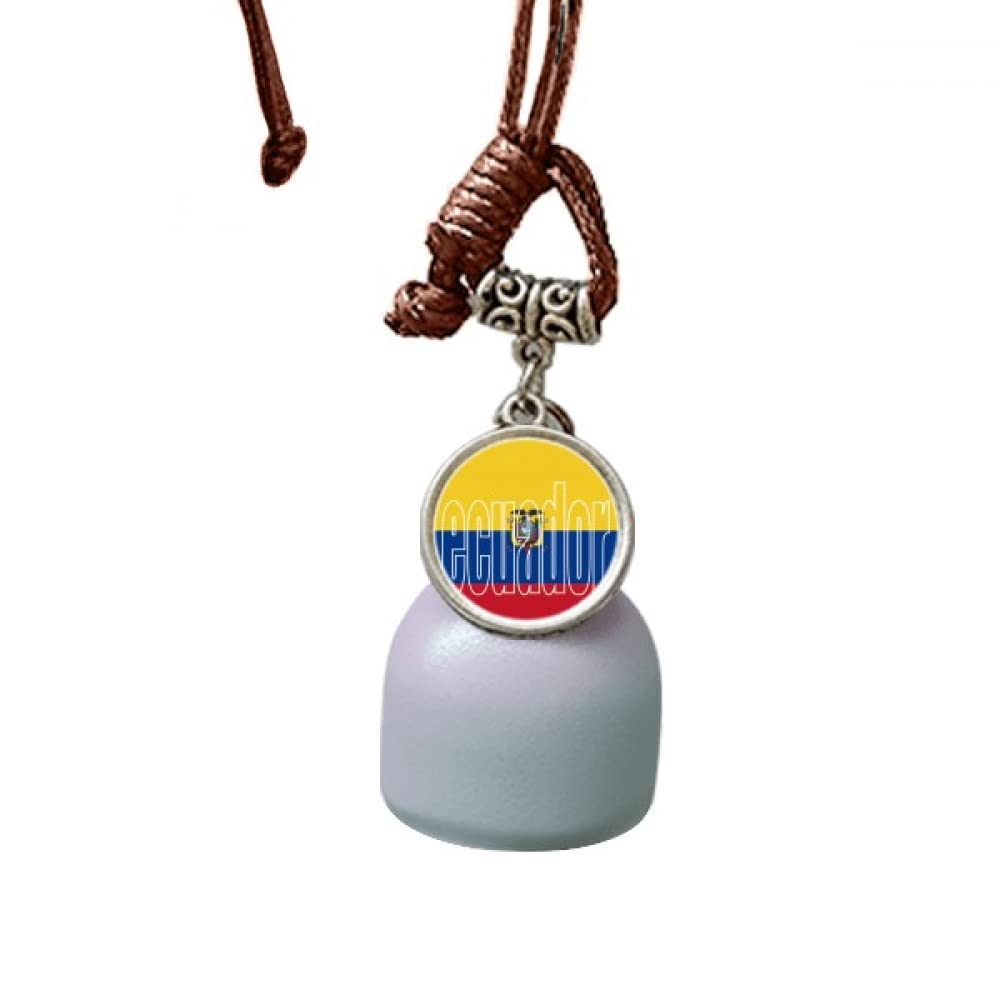 Atrapasueños de coche con bandera de Ecuador para evitar malas energías
