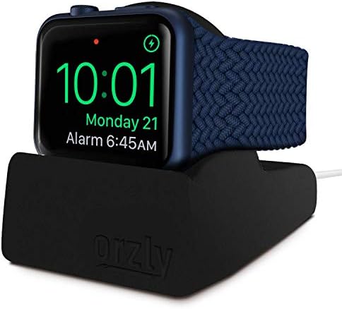 Orzly Charging & Display Stand Designed for ALL series of Apple Watch SE, 6, 5, 4, 3, 2, 1 & ALL screen sizes 44mm, 42mm, 40mm, 38mm