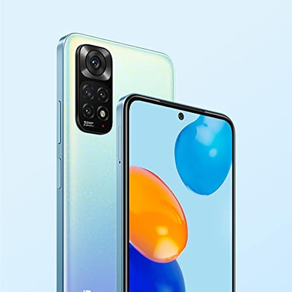 Xiaomi Redmi Note 11 - Smartphone 4 128GB, 6.4 Pulgadas 90Hz FHD Amoled Dotdisplay, Snapdragon 680, 50MP AI Quad Cámara, 5000 mAh, Star Blue (Versión de Reino Unido 2 años de garantía)