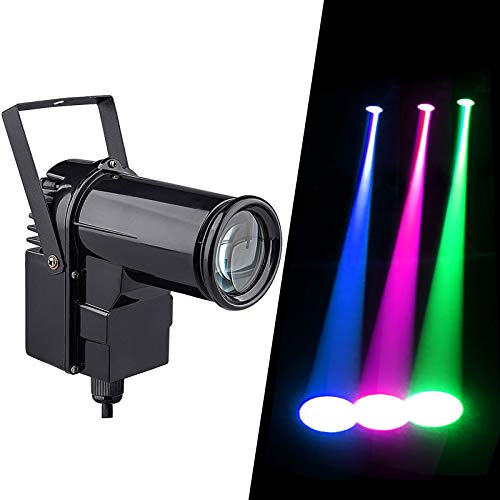 9w RGB Projecteur pour Boule à Facettes Lumiere pour Boule a Facette avec Moteur, Laser Boule à Facette Scene de Spectacle Lumiere Disco, Spot Led Directionnel...