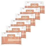 Simple Skin Care - Facial Cleansing Wipes, 25 Count, Instant Glow & Defend, Compostable, Skin Brightening, Moisturizing, Free of Harsh Chemicals, PETA Cruelty-Free