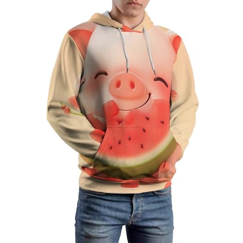 Sweat Cochon Mangeant une Pastèque : Restez au Chaud avec Style Unique