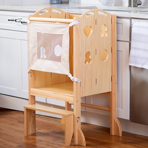 Avenlur-Plum-3-in-1-Foldable-Kitchen-Tower-Step-Stool-for-Toddlers-Ideal-for-Kitchen-Living-Room-Playroom-and-More-with-Integrated-Chalkboard-Children-Kitchen-Stool Avenlur Plum 3 in 1 Foldable Kitchen Tower Step Stool for Toddlers Ideal for Kitchen Living Room Playroom and More with Integrated Chalkboard Children Kitchen Stool