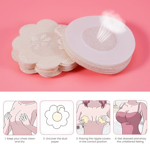 Coussinets Cache Tétons 100 Pièces De Cache-tétons Jetables, Coussinets Invisibles Et Sans Protection Tétons Beige Coussinets Cache Tétons 100 Pièces De Cache-tétons Jetables, Coussinets Invisibles Et Sans Protection Tétons Beige