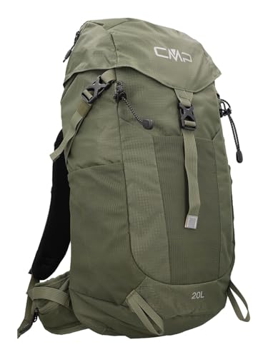 CMP Zaino Tind 20L con schienale in rete, parapioggia e scomparti intelligenti. Ideale per trekking, escursionismo e attività all'aria aperta., Pino, 20 Lang