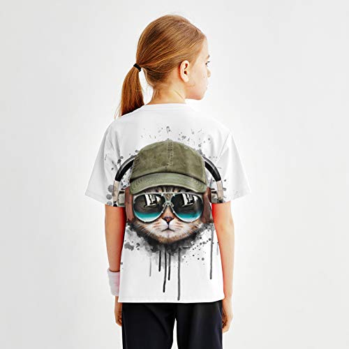 Hgvoetty Kids T-Shirt Funny Boys Tees Shirts Novelty 3D Aniaml Graphic Top Shirts For Girls 6-8 Years #TOP3