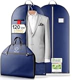 TRANSPORT SIMPLE - La housse chemise voyage possède deux poignées et se plie facilement. La housse de voyage pour vêtements pliable est parfaite pour les costumes, les veste, les veston, les chemise, les chemisier et le robe lors de votre prochain voyage !