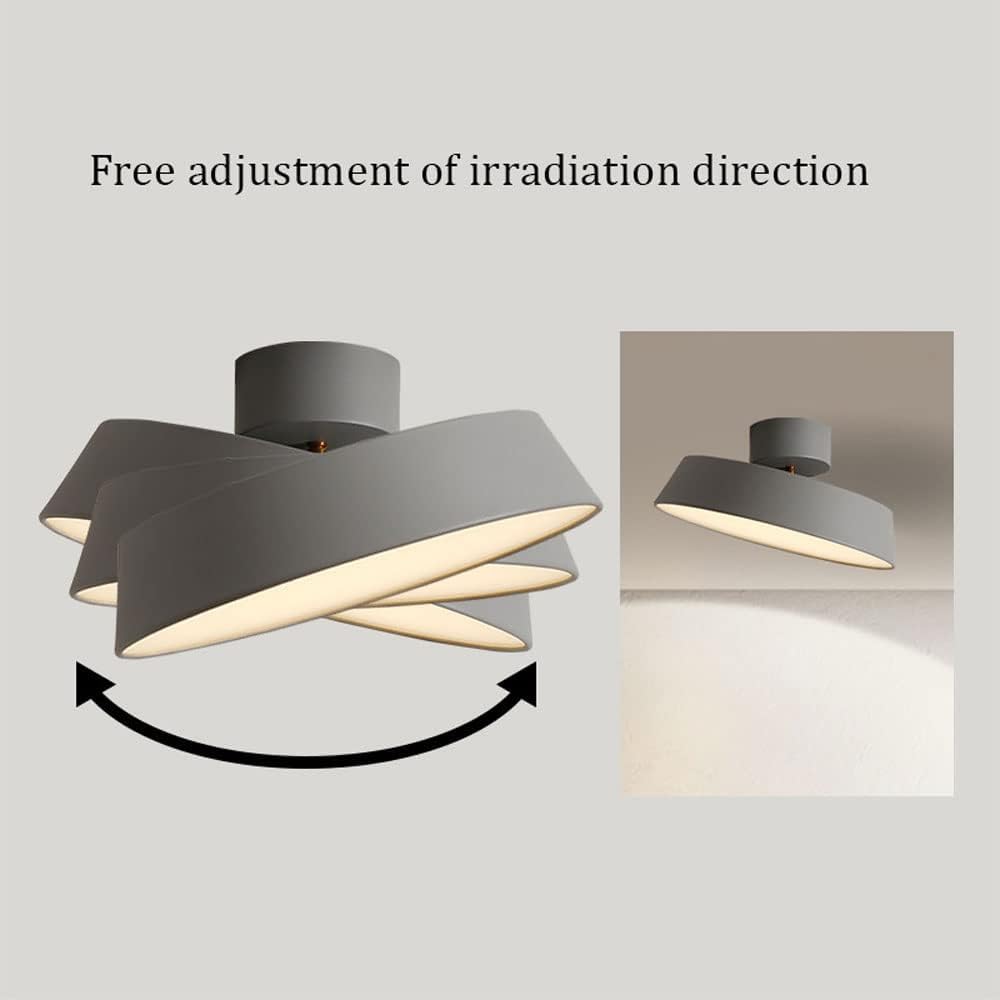 Lampa Sufitowa Led semi-inbouw plafondlamp Noords draaibaar dimbaar plafondlamp rond verstelbaar plafondkandelaar verlichtingsarmatuur voor slaapkamer woonkamer keuken hal Biuro
