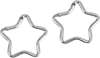 Carabiner Clip, Star Shaped Climbing Buckle, Keyring Hook for Camping Fishing Hiking Traveling Key Chain Clip Accessories