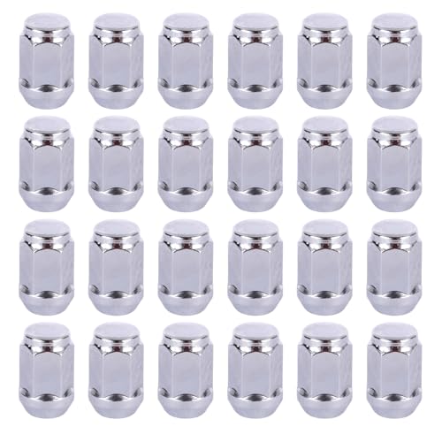 Image of ECCPP 7 /16 inch-20 Wheel Lug Nuts, 24PCS 1.395 inch(35.4mm) Length Conical Seat Lug Nut Set fit for 1964-1967,1973,1975,1977,1979,1981 for Chevy for Malibu /1979-1981 for Chevy for Monte Carlo