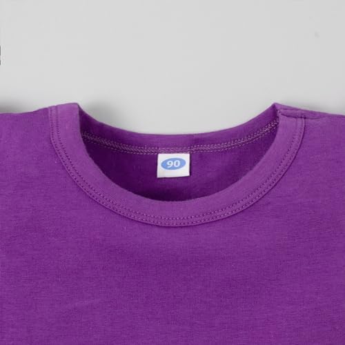 Image of LYSMuch Toddler Baby Girls T Shirt Ruffle Sleeveless Kids Cotton Tshirt Solid Color Blouse