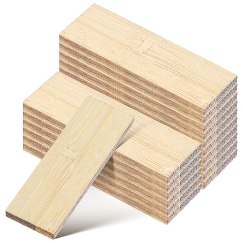 Plancher miniature en bambou 1:12 pour maison de poupée - Set de 48 lattes