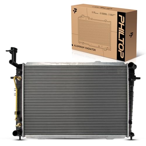 Image of PHILTOP Core Radiator Compatible with2007-2010 Sportag 2.0L(From Oct /31 /2006) 2006-2007 Tucson 2.0L FWD 2008-2009 Tucson 2.0L (w /DCC Code) Transmission Oil Cooler Included