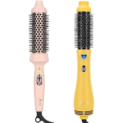 Aima Beauty One Step Hair Dryer & Volumizing Hot Air Brush, Thermal Brush, 1.5"/40mm Heated Round Brush for Blowout Look Cover