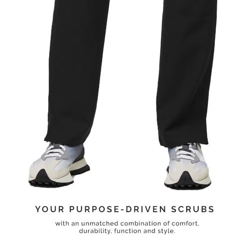 Image of FIGS Livingston Basic Scrub Pants for Women - Yoga Waistband, 2 Pockets, Classic Straight Leg Fit