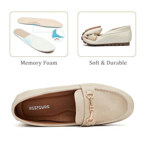 BGSTGUDS Women's Wide Loafers Shoes Cute Dressy Shoes Ladies Comfort Slip Ons Work Shoes - Image 5