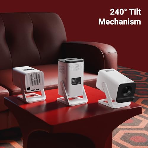 Image of Zebronics Android Smart LED Projector, 4K UHD Support, 4000 Lumens, 100 inch Screen Size, 240 Tiltable, Auto Keystone, OTT Apps (Netflix, Prime), Miracast, WiFi, BT v5.4, HDMI, USB (Pixaplay 35)