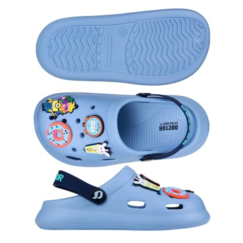 Image of DOCTOR EXTRA SOFT Unisex-Child Kids Classic Ultra Soft Clogs /Sandals with Adjustable Back Strap| Comfortable & LightWeight| Stylish & Anti-Skid| Indoor & Outdoor Casual Sports Mules Boys & Girls D-529