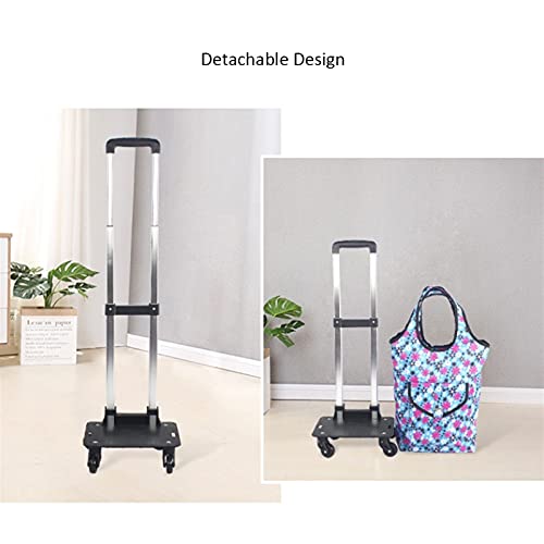 LICHUAN Einkaufstrolley, zusammenklappbar, Teleskop-Einkaufstrolley für Lebensmittel, robust, mit Rädern, Mehrzweck… – Bild 7