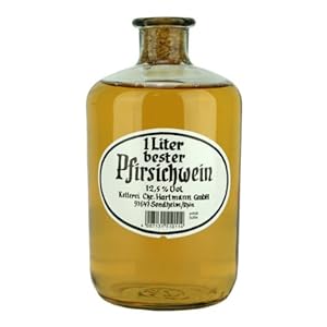Hartmann Sondheim – bester Pfirsichwein (1 Liter) 12,5% vol. Apothekerflasche