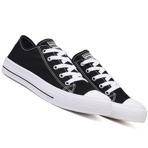 Tenis Casual Feminino Escola Moda Leve School Estilo Dia a Dia Trabalho Escola Fashion (Preto, BR, A