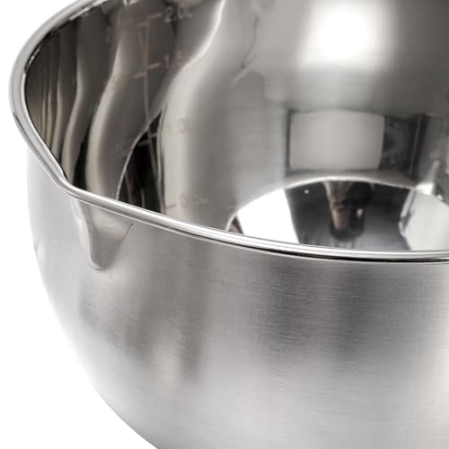 ZENFUN Double Boiler Pot Set with Silicone Spatula, 2000ML/1.8QT Chocolate Melting Pot with 2800ML/2.54QT Stainless Steel Pot, Candy Melting Pot, Chocolate Melter for Butter, Caramel, Cheese, Wax,