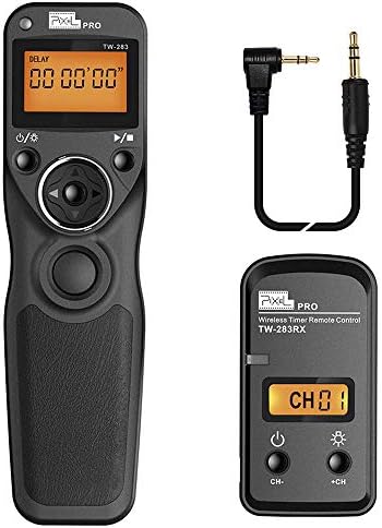 Pixel TW-283 E3 LCD Wireless Remote Shutter Release Cable Wired Remote Control Cord for Canon XT XTi XS XSi T1i T2i T3 T3i T4i T5 T5i T6i SL1 EOS1300D 300D 60D 60Da 70D 80D