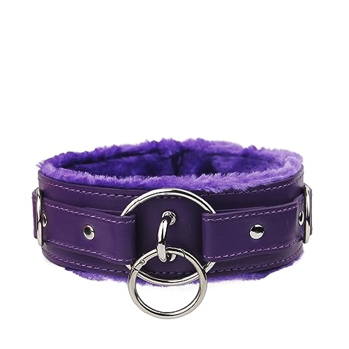 Collier ras du cou en cuir de haute qualité avec serrure robuste