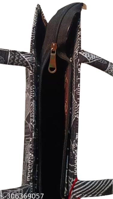 Image of Stylish Jute Tote Bag For Office and Laptop, Shopping Shoulder Bag, Shoppers Tote Handbags Lightweight Waterpoof Big Size, Grocery Bag, Eco Friendly Bags For Shopping For Women