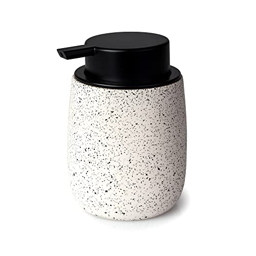 Blue Canyon Verona Soap Dispenser Bottle, Soap Dispenser Bathroom, Dispenser Pump Bottle, Refillable Liquid Hand Soap Dispenser for Bathroom, Compact, Non-Slip Base, Stylish Bathroom Décor