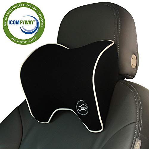 ICOMFYWAY Car Neck Support Pillow for Neck Pain Relief When Driving,Headrest Pillow