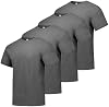 Pack de camisetas Hanes para hombre - 4 o 6 unidades - Camisetas Essential-T de algodón con cuello redondo - Ropa masculina para el día a día - Tallas grandes y altas 2