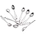 HUELE 50 PCS Silver Tone Spoon Charms Pendants 2.2 x 0.4 inch