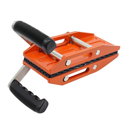 PIAOCAIYIN Double-Handed Carrying Clamp, Manual Granite Lifting Clamp Load Capacity 440.92lbs for Lifting Quartz Worktop Slab Marble Glass Orange