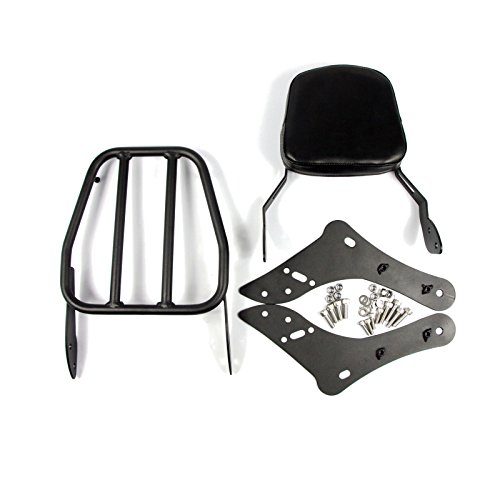 Detachable Passenger Backrest Sissy Bar for Kawasaki Vulcan S 650 VN650 2015 2016 2017 2018 2019 (with luggage rack)