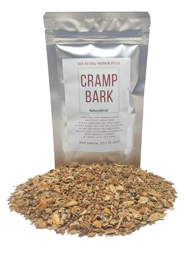 Cramp Bark Made from 100% Viburnum Opulus Bark Cut & Dried - Net weight: 1.5oz/42.5g. Other Common Names Include Water Elder Snowball Tree Common Snowball and European Cranberrybush.