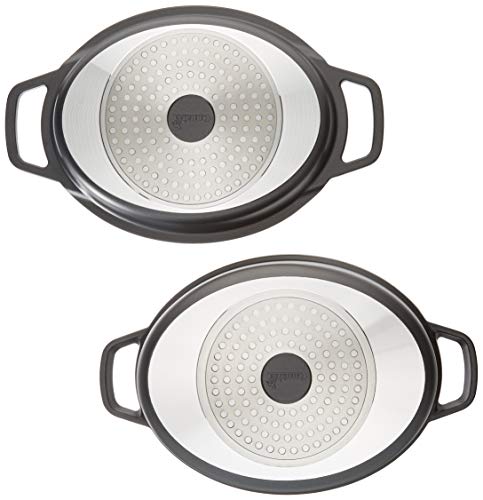 Commichef XB-626B Grunwerg Twin-Use Oval Casserole & Grill Pan, Aluminium, Black 5 Gallery Image Commichef XB-626B Grunwerg Twin-Use Oval Casserole & Grill Pan, Aluminium, Black 5 Gallery Image
