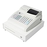 APOUDM Electronic Cash Register 47 Keys Cash Register for Small Businesses Commercial Electronic Cash Register with Drawer Box Cash Management System with 6/9-Digits LED Display for Supermarket