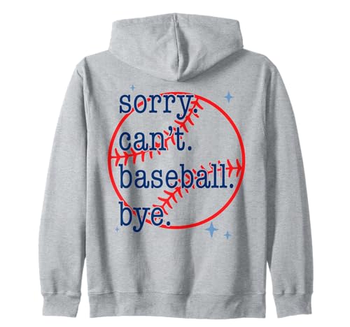 Sorry Can't Baseball Bye Funny Player Retro Baseball Kapuzenjacke